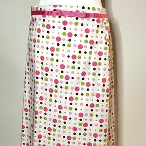 ☀️ Lily Pink and Green Polka Dot Skirt Size Medium